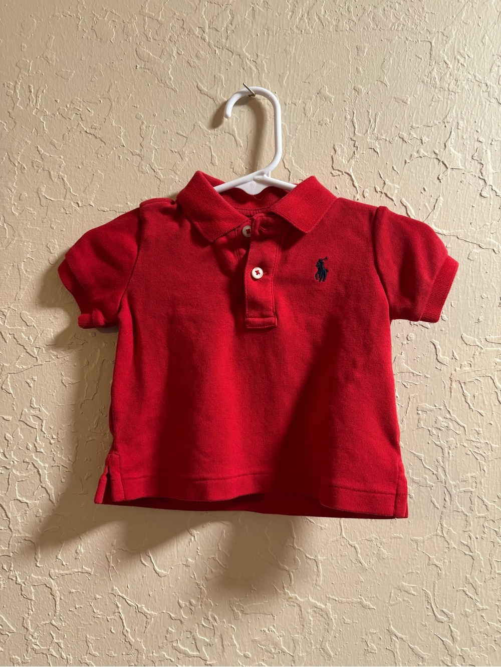 Ralph Lauren Red Toddler Polo with Navy Pony